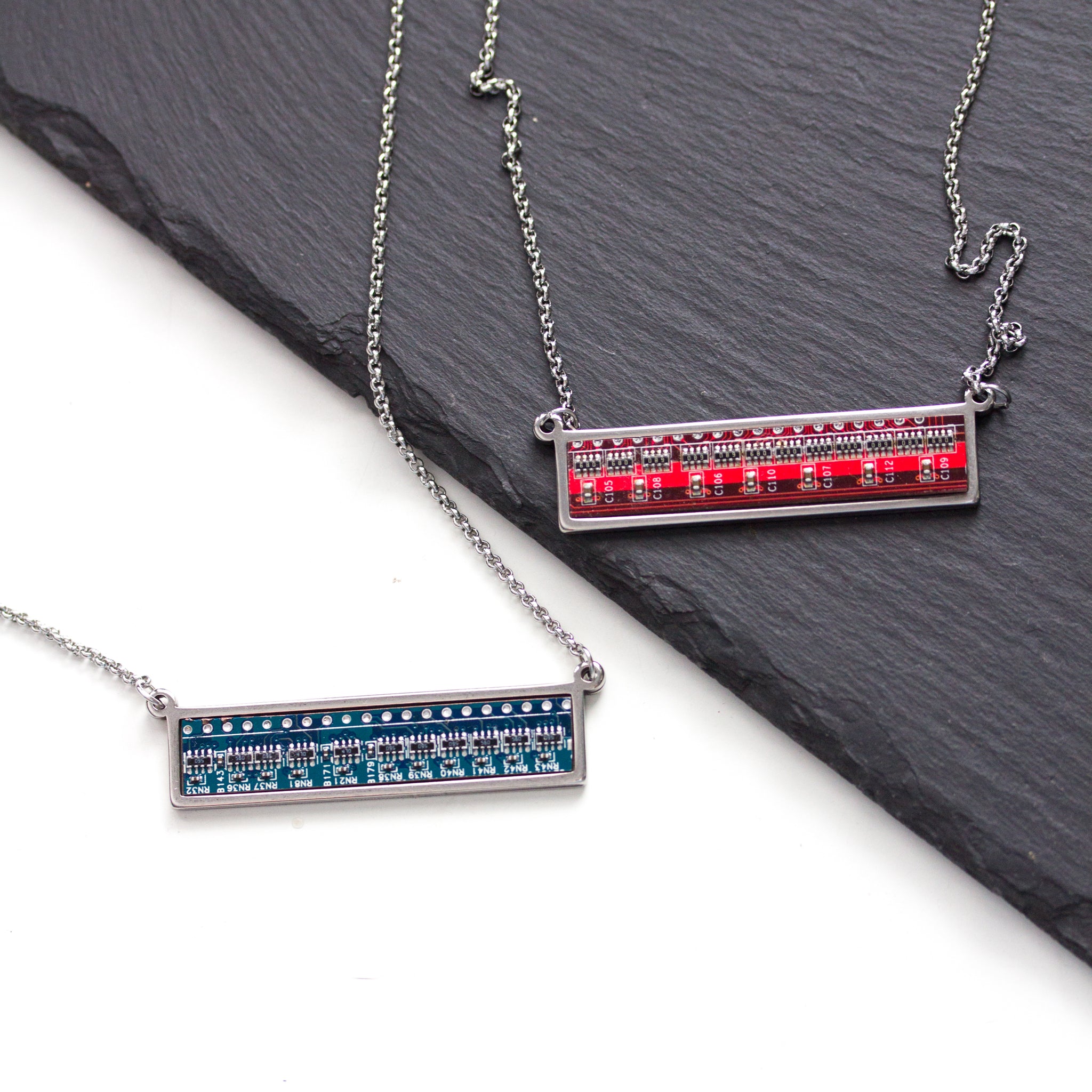 Real Circuit board necklace, gift for techie