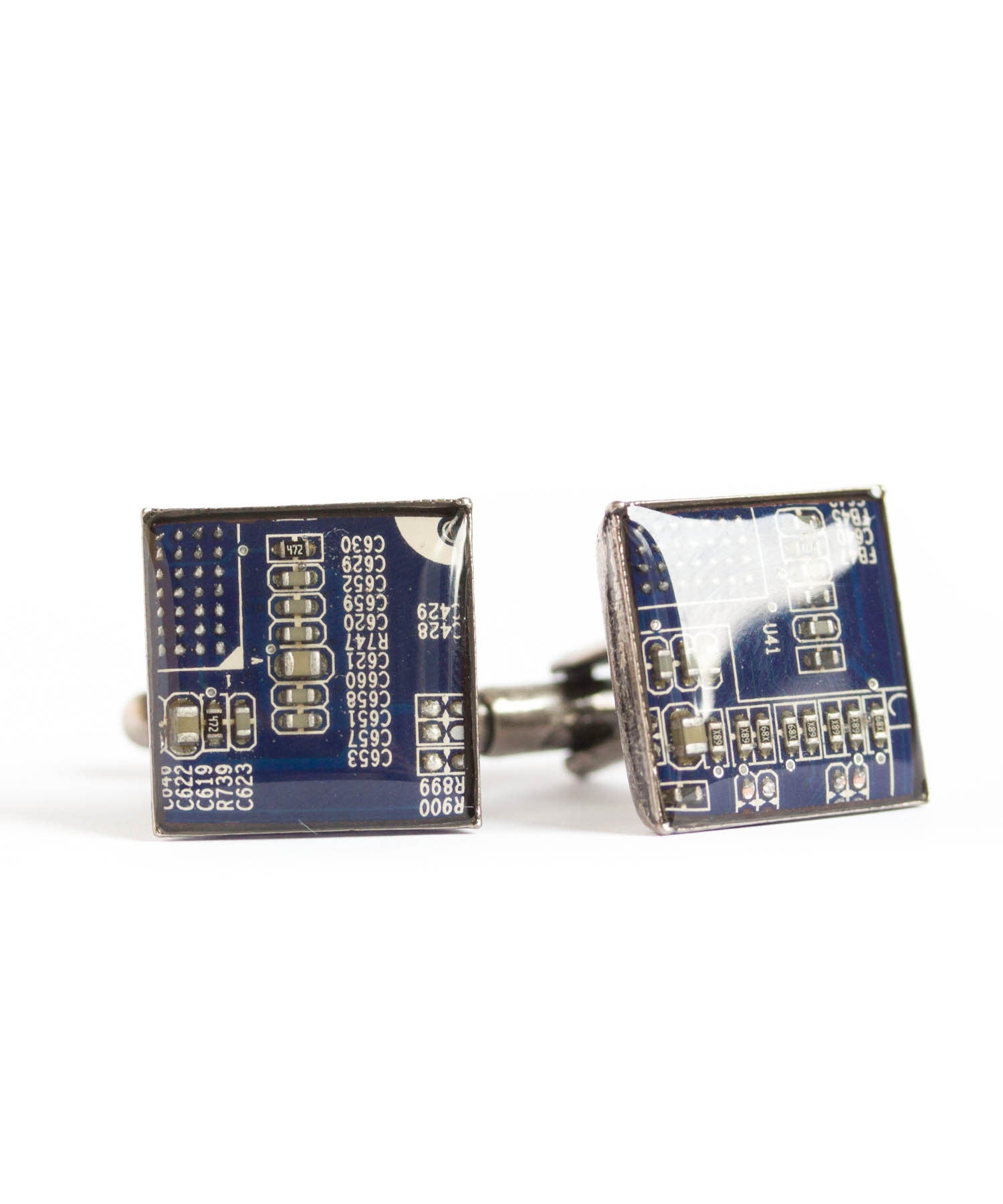 Square Circuit board Cufflinks 