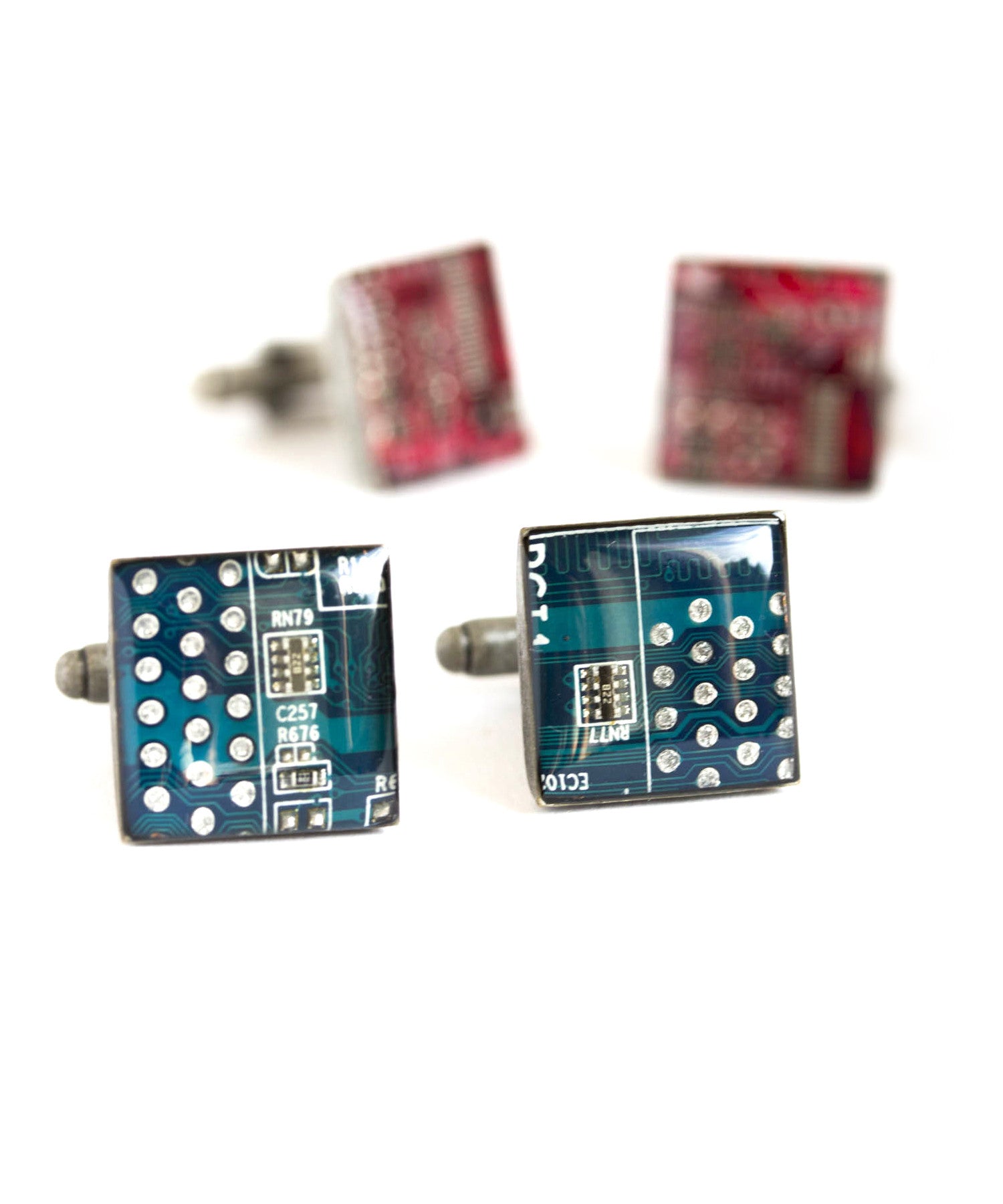 Square Circuit board Cufflinks